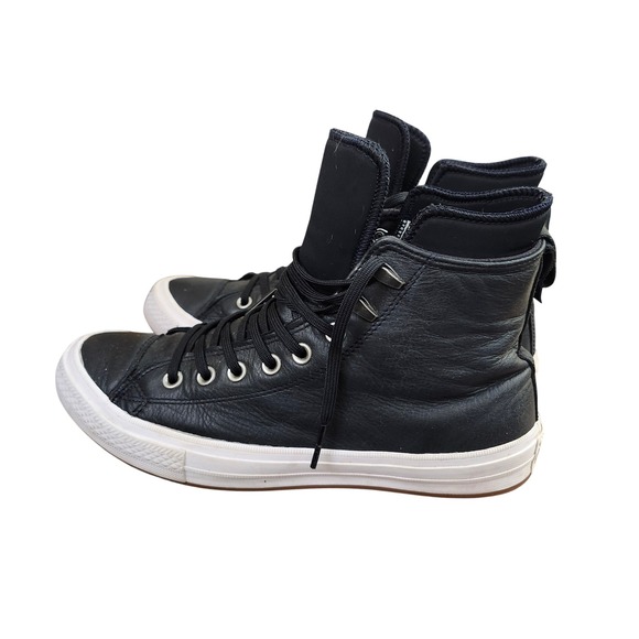 Converse CTAS Leather Waterproof High Top Sneaker Boot Black Women's 10.5 - Picture 9 of 12